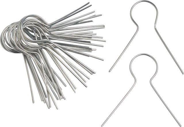 Meyco Aufhänge-Ösen für Eier und Kugeln aus Metall in Silber für Weihnachten und Ostern - Bild 1