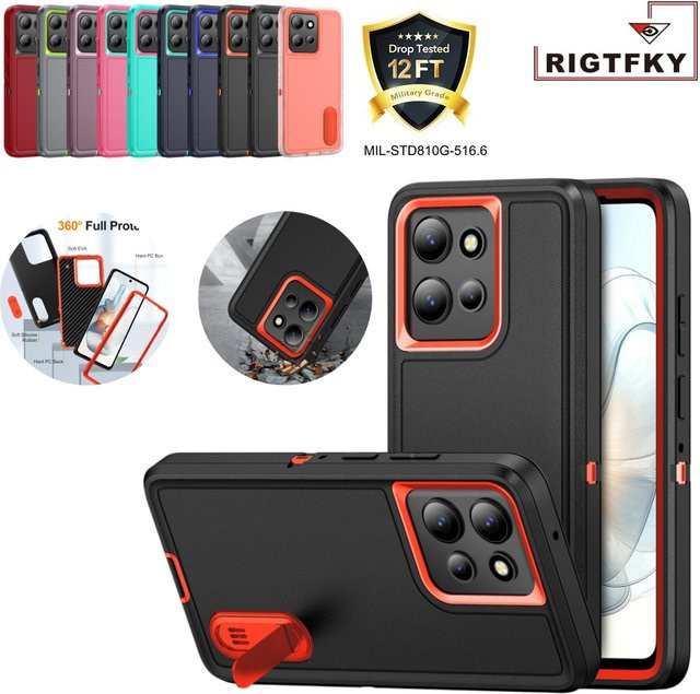 Robuste und stoßfeste Handyhülle für Motorola Moto G Play Power 5G in Schwarz, Pink oder Blau - Bild 1