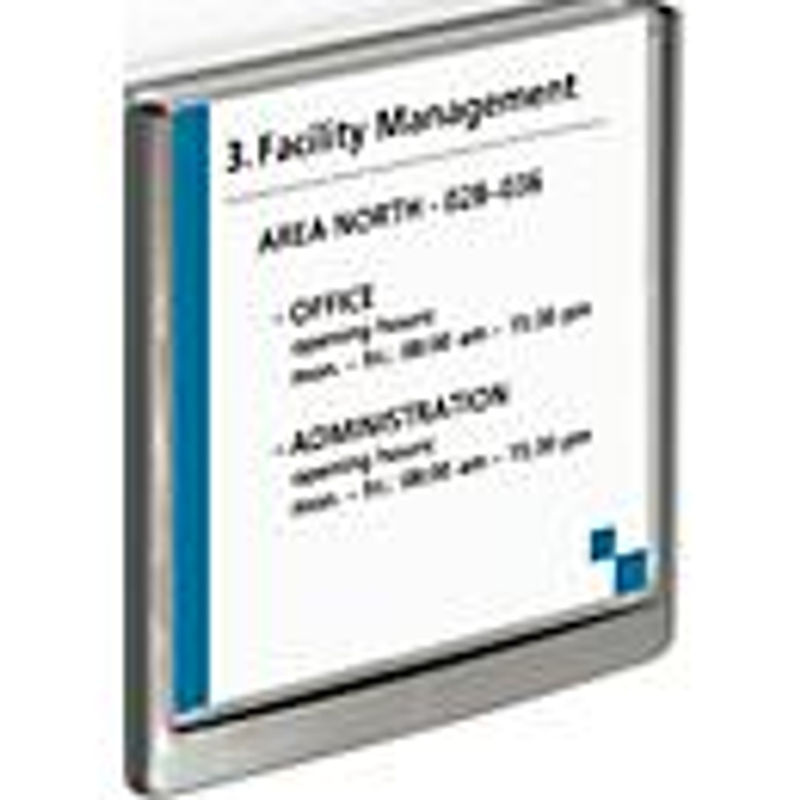 Durable Türschild Click Sign, 5 Stück, grau, B: 14,9 cm x H: 14,85 cm - Bild 2
