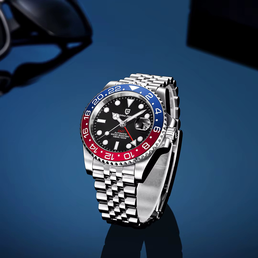 PAGANI DESIGN GMT Armbanduhr, Automatik, Edelstahl, 40 mm, Herren - Bild 5