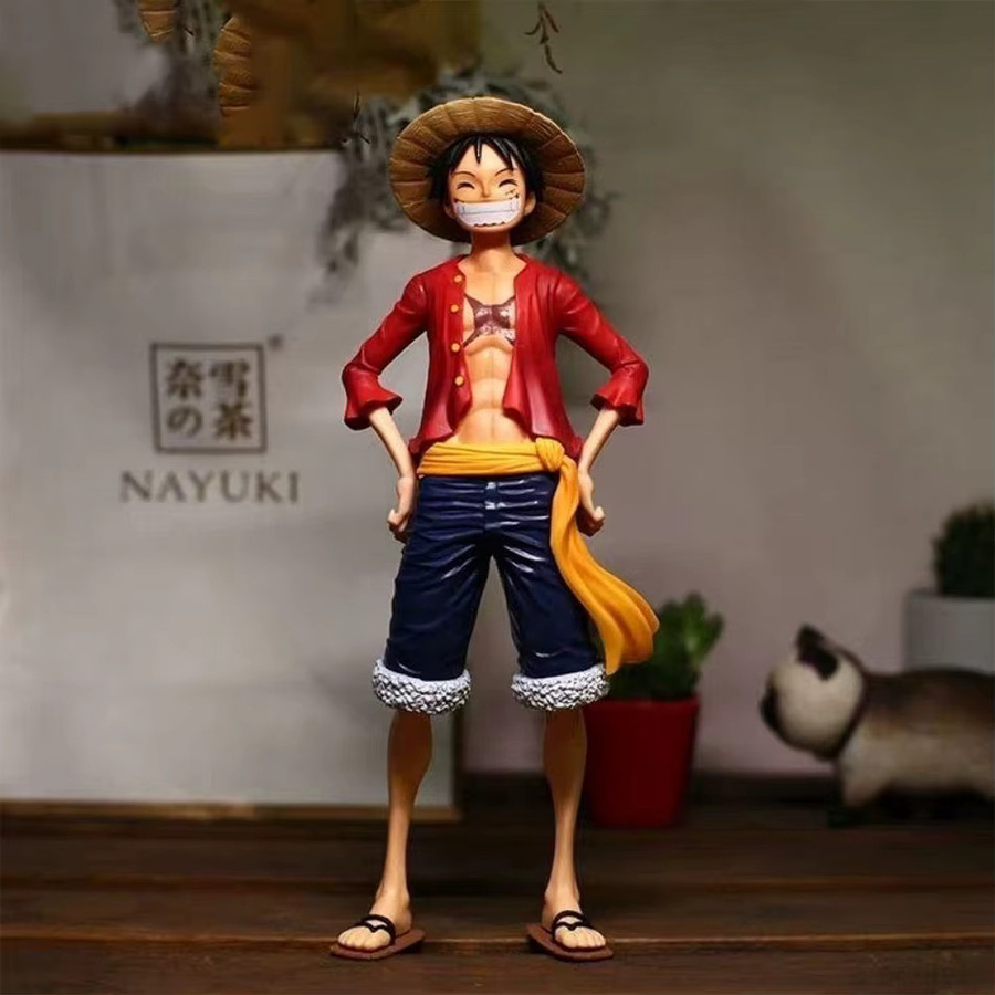 Bandai One Piece Luffy Smiley-Gesicht, PVC-Modell Ornament, Kunststoff - Bild 5