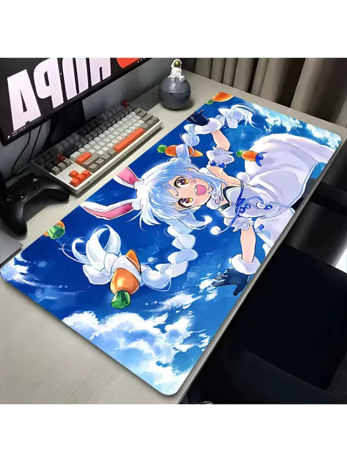 Potdemiel Anime Mauspad Kawaii Usada Pekora Hololive Design, Mehrfarbig - Bild 2