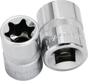 Kraftwerk 3/8 Zoll TX-Stecknuss E20 in Silber aus Chrom-Vanadium - Bild 1