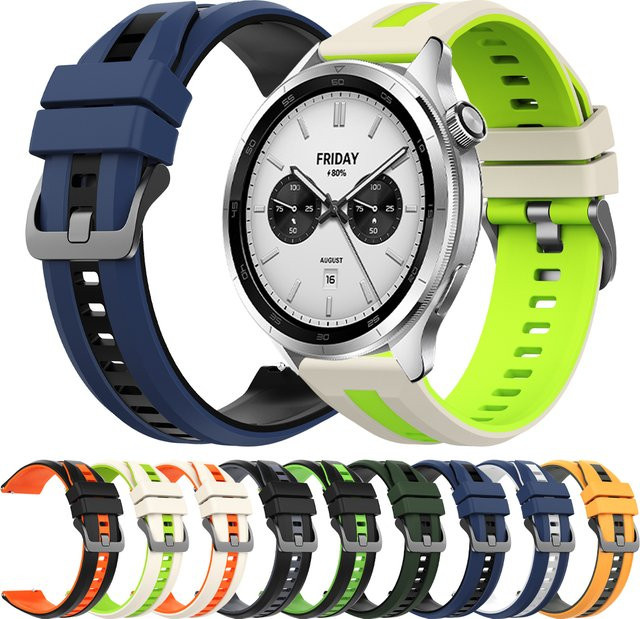 Uhrenarmband Silikon, 22 mm, Bunt, Unisex - Bild 1