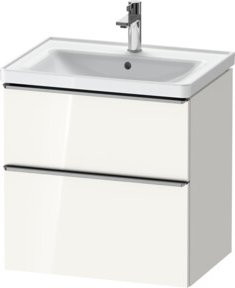 Duravit Waschtischunterschrank D-Neo in Weiß, B: 63,4 cm, T: 45,2 cm, H: 62,5 cm - Bild 1