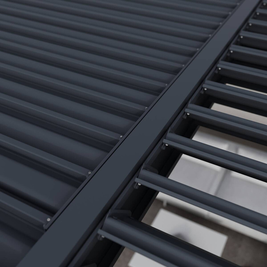 Paragon Outdoor Pergola Grand Tuscan 1220 mit Lamellendach aus Aluminium in Anthrazit, B/H/T: 599 x 256 x 370 cm - Bild 5