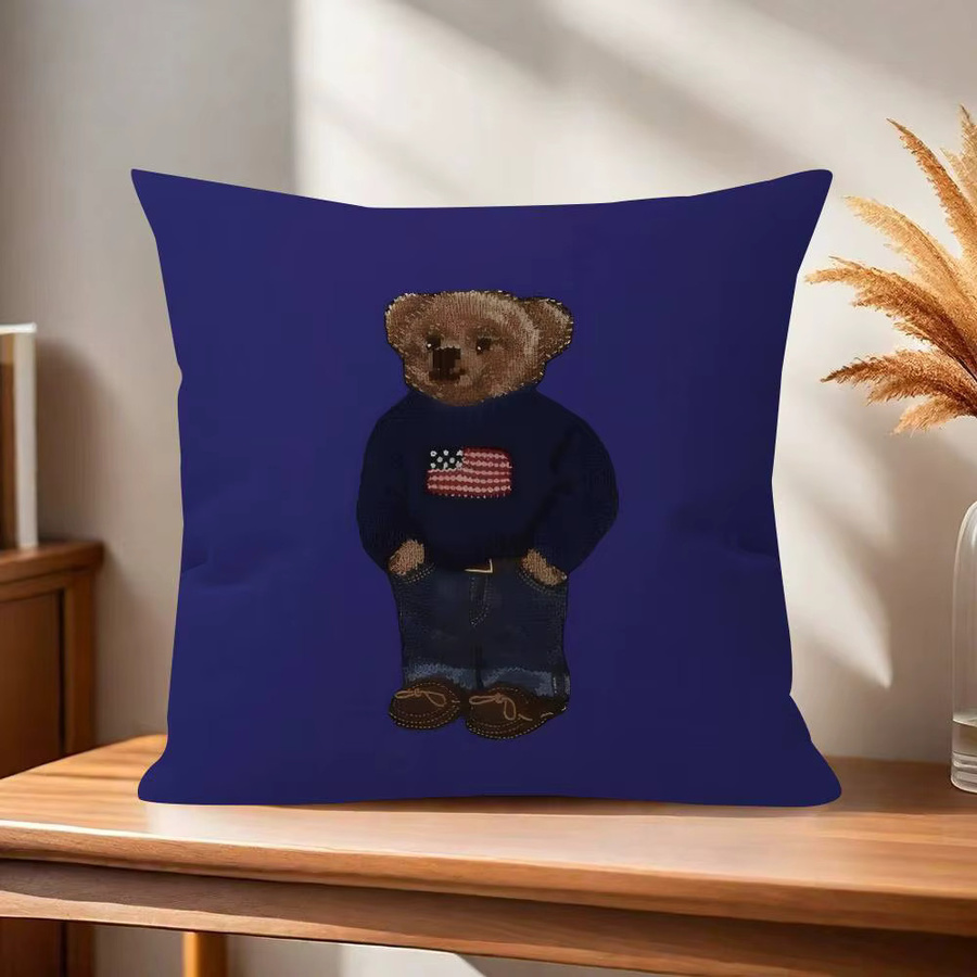Beast Kingdom Flauschiger Bären-Polo Kissenbezug als dekorative Kissenhülle für dein Sofa - Bild 5