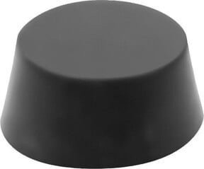 KIPP Gummipuffer konisch M12, Farbe Schwarz, Material Stahl verzinkt und Elastomer, Durchmesser: 75 mm, Höhe: 28 mm - Bild 1