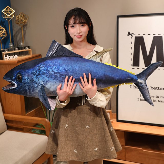 YUZHINUO Thunfisch-Plüschtier, Meerestiere, Blau - Bild 1