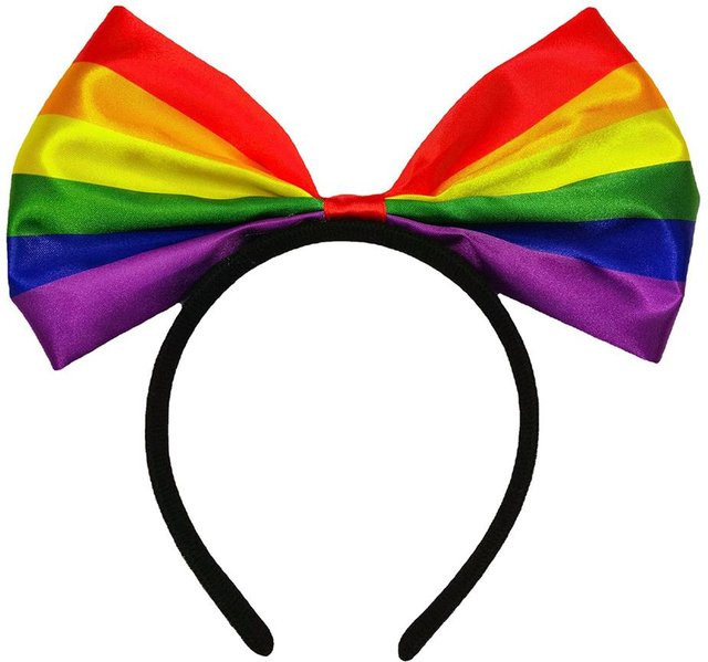 Haarreif mit Schleife, Regenbogen, Damen - Bild 1