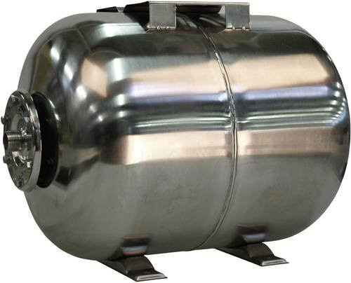 T.I.P. Druckkessel für Hauswasserwerke aus Edelstahl in Silber, 50 Liter, 33,25 mm AG - Bild 1