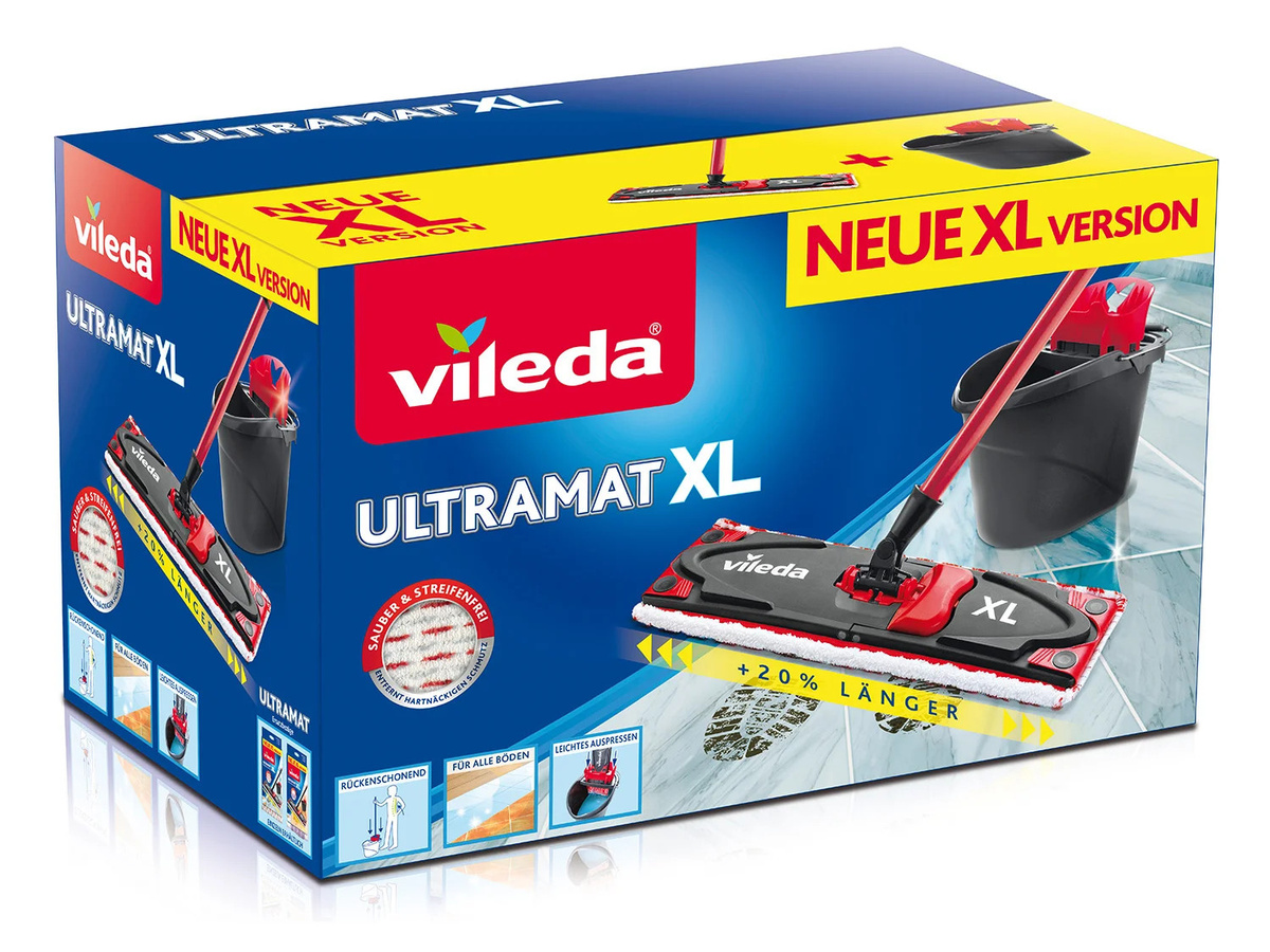 Vileda Ultramax XL Universal Bodenwischer in Schwarz und Rot - Bild 3