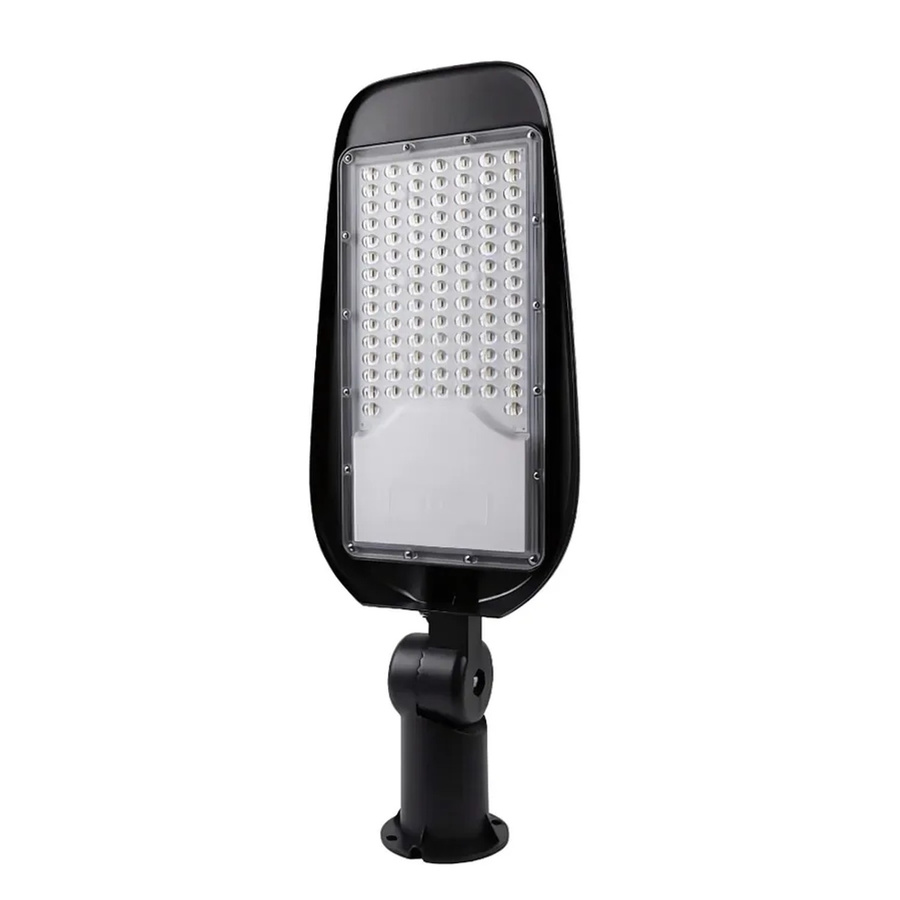LUXULA LED Straßenleuchte Außenleuchte in Schwarz mit 50W, 5800Lm und 5000K Neutralweiß, IP65 wetterfest aus Aluminium und Glas - Bild 2