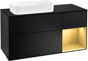 V&B Waschtischunterschrank Finion in Blau Lackiert, Breite: 120 cm, Tiefe: 50,1 cm, Höhe: 50,1 cm - Bild 1