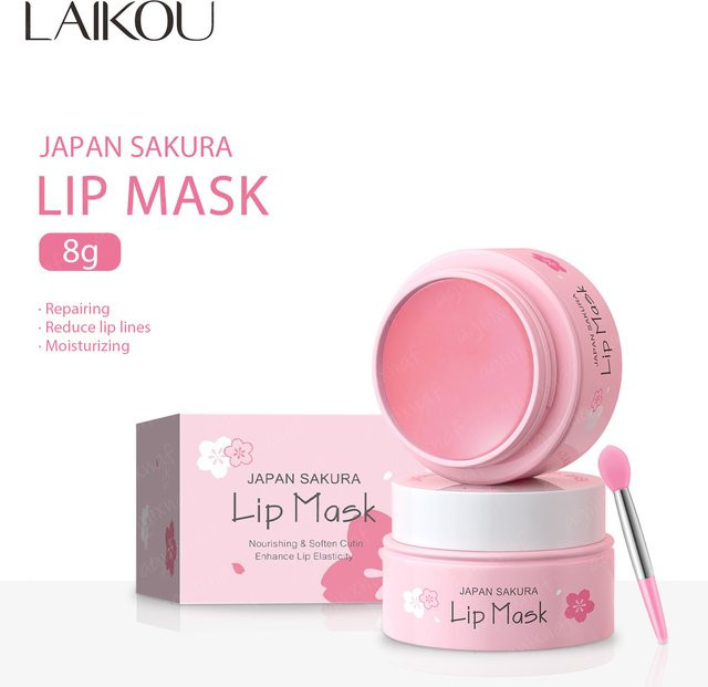 Laikou Sakura Lippen-Schlafmaske mit Hyaluronsäure, 8g - Bild 1