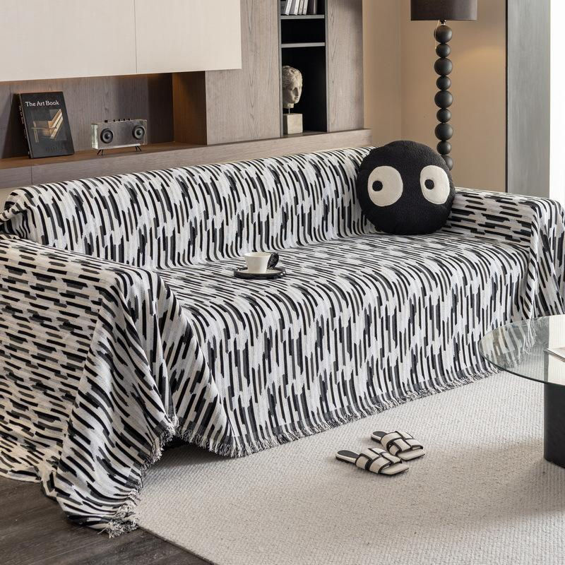 Rutschfeste Sofadecke aus Chenille von Super Six für alle Jahreszeiten, B/B: 180 x 130 cm - Bild 2