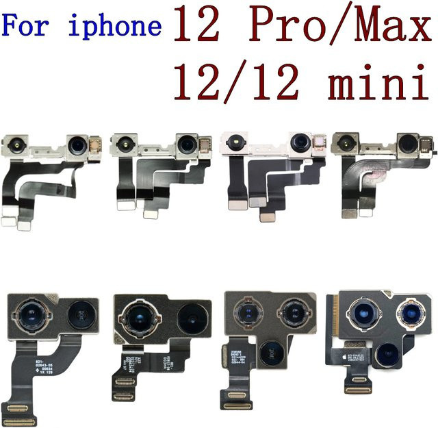 JDZHYYWB Rückfahrkamera und Blitzmodul-Sensor-Flexkabel für iPhone 12 Pro Max, 12 Pro, 12 Mini in Schwarz - Bild 1