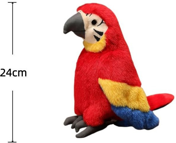 Yiran toy Papageien Plüschtiere, 24cm, Bunt / Mehrfarbig - Bild 1