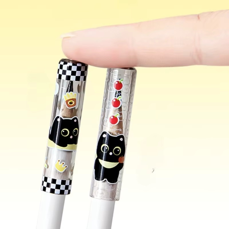 TWBEB Katzen Bleistifttopper aus Kunststoff in Multicolour für Schüler und Kawaii-Liebhaber - Bild 3