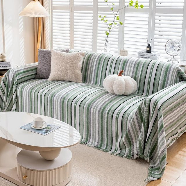 Super Six Chenille Sofaüberwurf rutschfest und modern, B/B: 180 x 130 cm - Bild 1