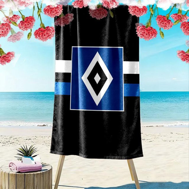 Hamburger SV Print Strandtuch My City Home, weiches und schnelltrocknendes Handtuch, Multicolour, B: 70 cm, L: 140 cm - Bild 1