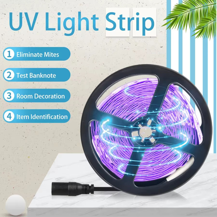 MeeToo UV LED-Streifen 12V mit 2835 SMD Dioden in Lila für DJ Glow Party und Fluoreszenz-Effekte - Bild 3