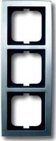 Busch-Jaeger Abdeckrahmen 3-fach Solo Chrom, Breite: 8,7 cm, Höhe: 22,8 cm, Tiefe: 1,1 cm - Bild 2