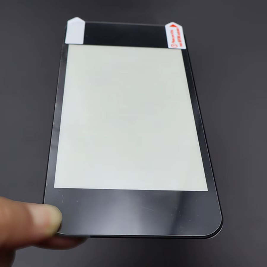 TingDong LCD-Bildschirmglas Set für New 2DS XL/LL in Schwarz-Weiß inklusive Vorderer Bildschirmschutz und Oberer sowie Unterer Bildschirmfolie - Bild 3