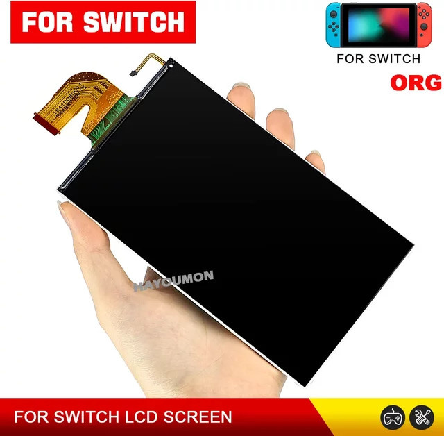 Pogopirate Ersatz LCD Display mit Digitizer für Nintendo Switch NS Gaming Konsole in Schwarz - Bild 1