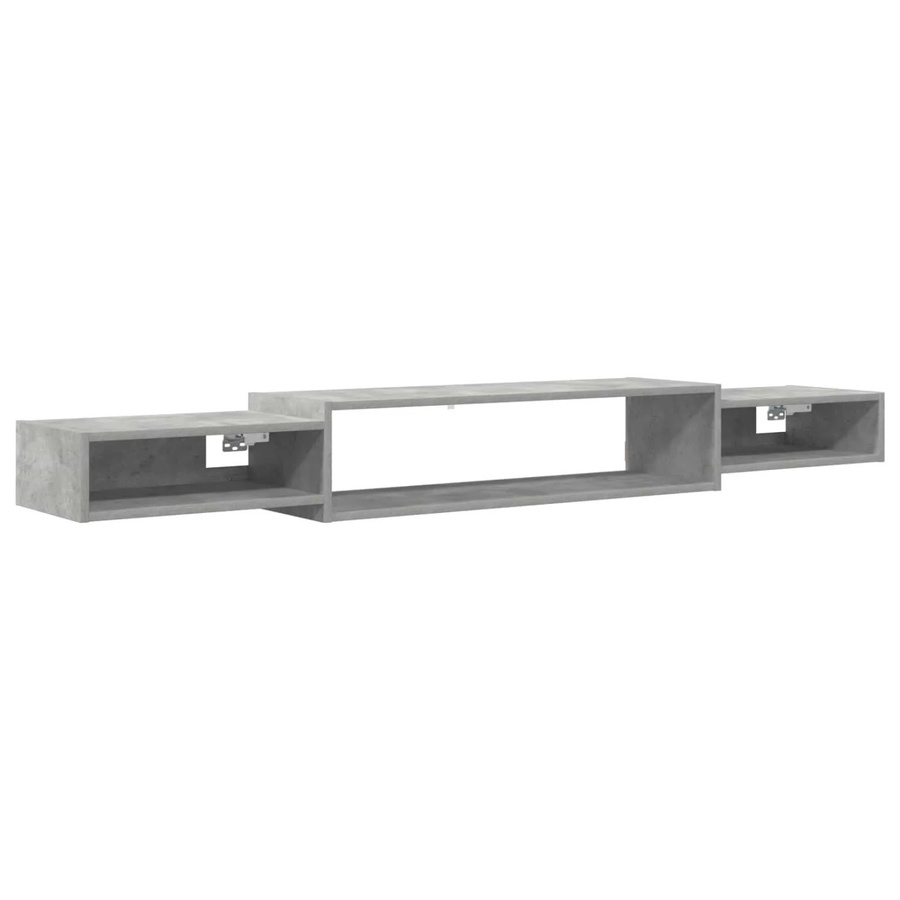 vidaXL Wandmontierter TV-Schrank Modern in Betongrau mit mattem Finish, B/T/H: 180 x 28 x 21 cm - Bild 2