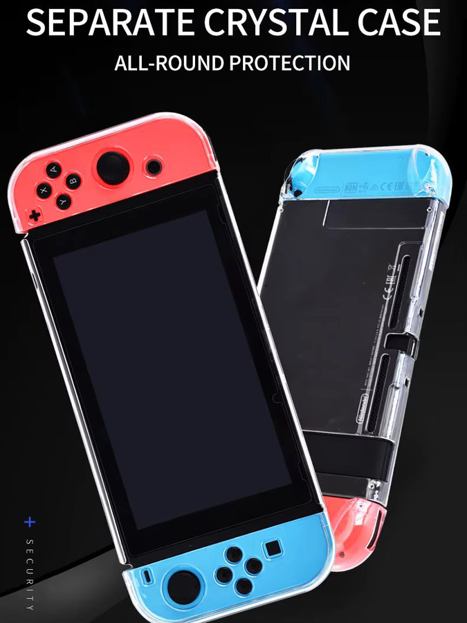 DATA FROG Transparente Hard Shell Schutzhülle kompatibel mit Nintendo Switch - Bild 6