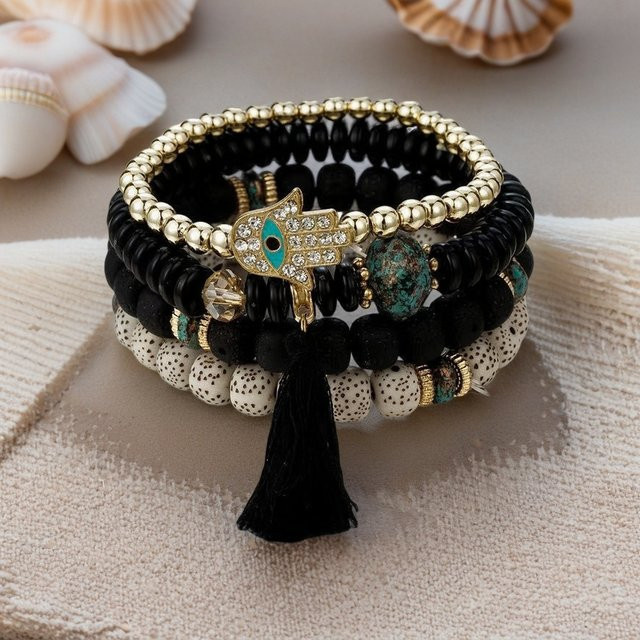 YKGDE Armband-Set, Kristall, Gold, Unisex - Bild 1