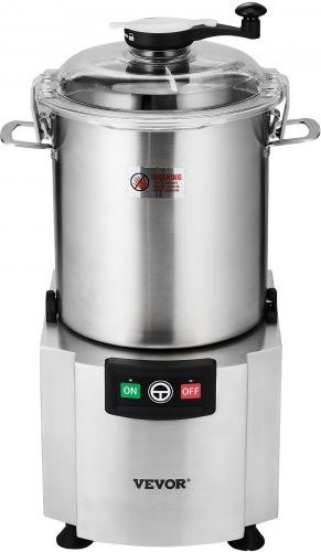 VEVOR Küchenmaschine aus Edelstahl in Silber, 18 L Multifunktions-Gemüsezerkleinerer mit S-förmiger Klinge und Schaber zum Zerkleinern von Gemüse, Obst, Getreide und Nüssen - Bild 1
