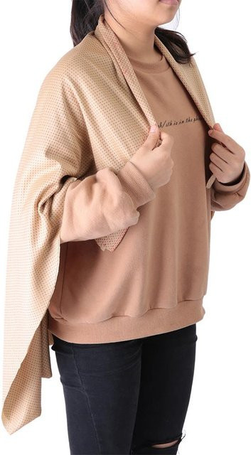 Multifunktionales selbstwärmendes Turmalin-Heiztuch in Beige - Bild 1