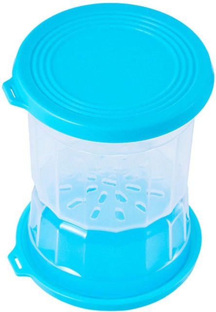 CosyHome Gurkensaft-Trenngefäß Sanduhrglas in Blau, luftdichtes Gurken-Kippglas aus Kunststoff und Silikon - Bild 1