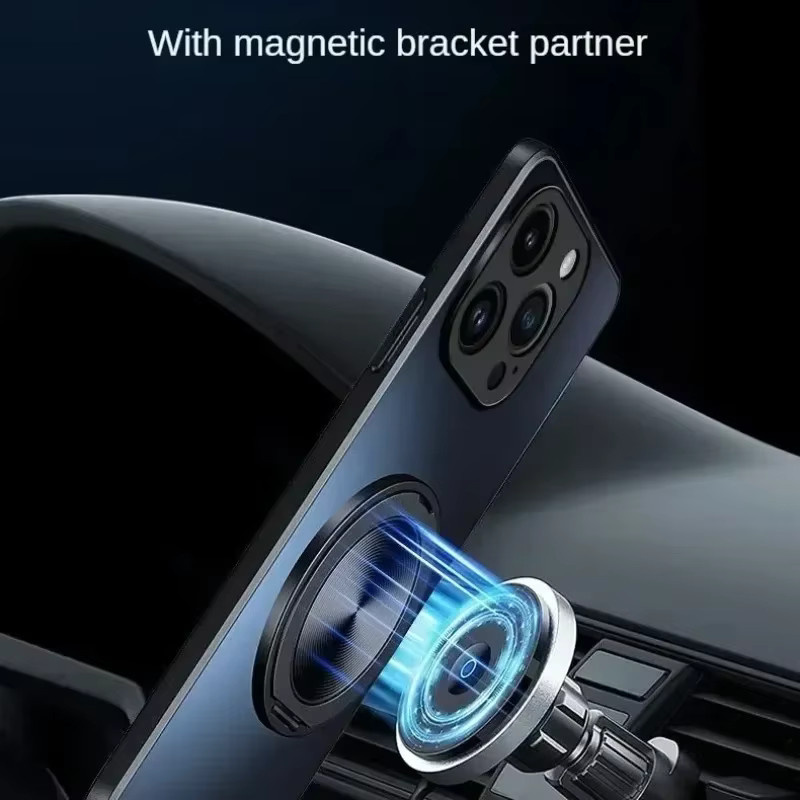 Magnetische Metall-Schutzhülle für Samsung Galaxy S26 S25 S24 S23 S22 S21 Serie und A-Serie in Silber - Bild 4