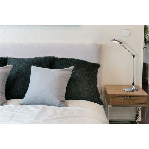 Globo Lighting LED-Tischleuchte Pattaya aus Aluminium in Schwarz und Silberfarben, Höhe: 96 cm, dimmbar - Bild 2