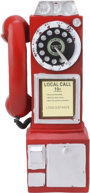 GoolRC Vintage Telefonmodell aus Harz als dekoratives Tischmodell in Weiß - Bild 1