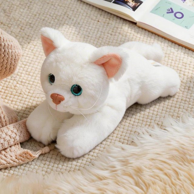 Siamese Katze, Plüschtier, weiß, ab 14 Jahre - Bild 1