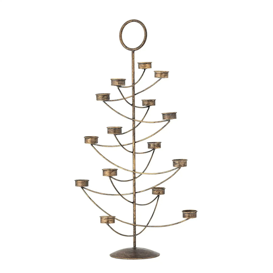 Bloomingville Kerzenhalter Alani aus Metall in Gold, Höhe: 70 cm - Bild 1
