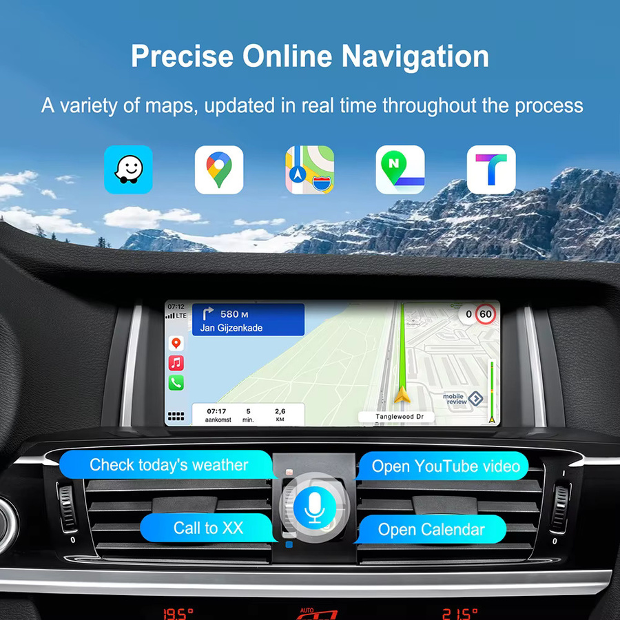 ANYFAR Kabelloses CarPlay Adapter für BMW NBT-System und MINI, Schwarz - Bild 6