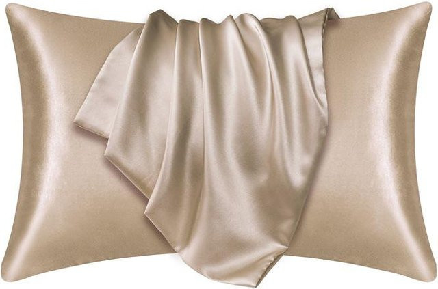 Yiran Furniture Kissenbezug aus Satin in Champagner, B/H: 51 x 76 cm - Bild 1