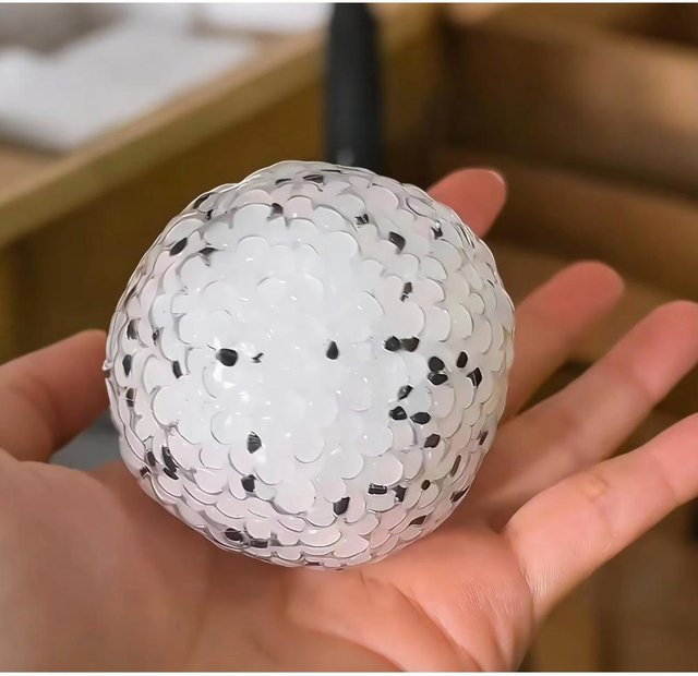 Klebreisbällchen-Stressball, Schwarze Sesam-Süßigkeitenform, Fidget-Spielzeug - Bild 1
