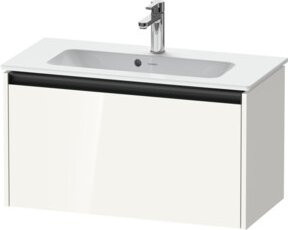 Duravit Waschtischunterschrank Ketho.2 Compact, Farbe: Weiß hochglanz, 1 Auszug, wandhängend, B: 81 cm, T: 39 cm, H: 44 cm - Bild 1
