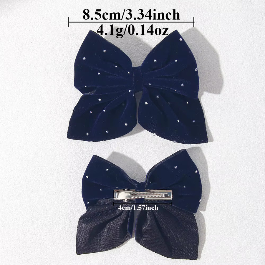 Haar Clips, Samt, Bowknot, Kinder - Bild 4