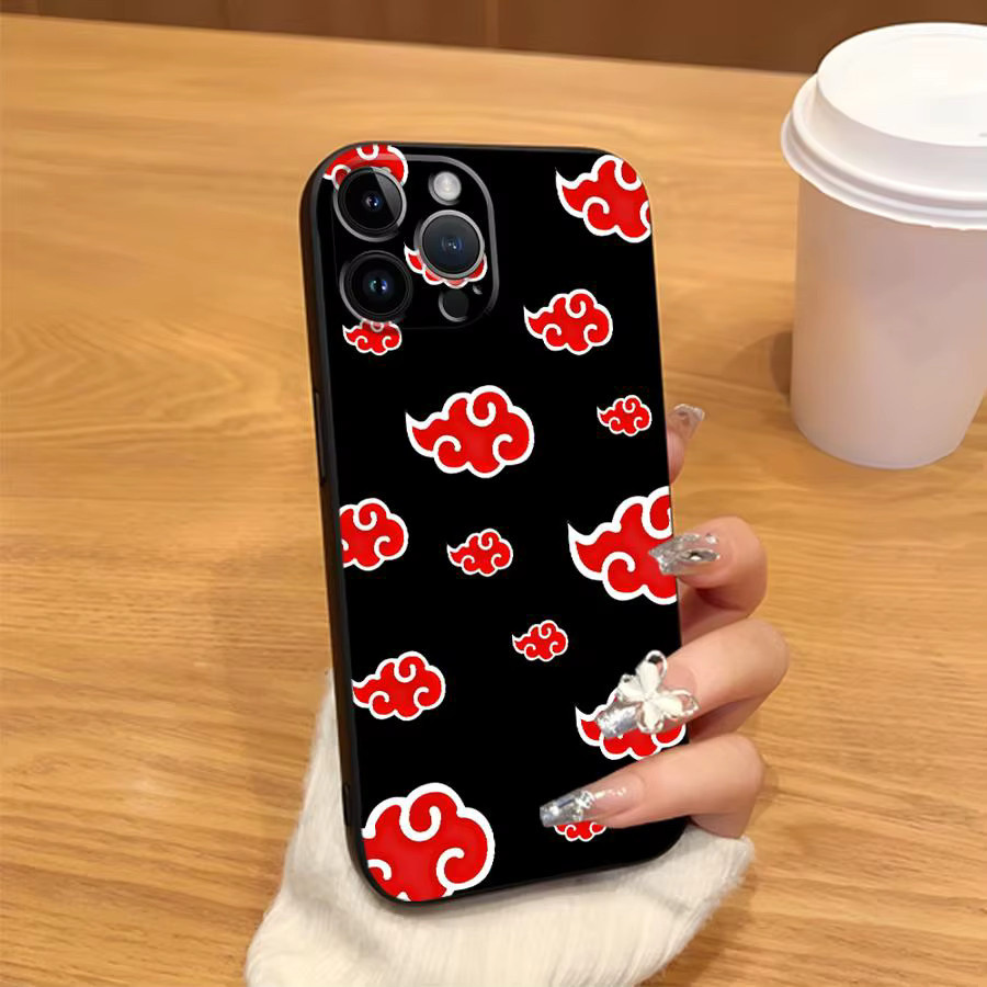 Schutzhülle für Honor 90 Lite X9a X7a X8 8X X7 X9c 70X9 mit Akatsuki Cloud Design in Schwarz - Bild 3