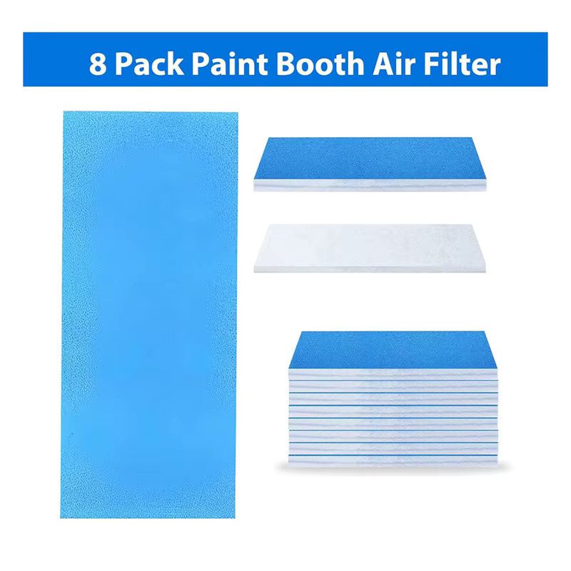 ABIY 12-teiliges Lackierkabinenfilter-Set mit doppelschichtigem Design in Blau und Weiß für Airbrush Hobby und Lackierarbeiten - Bild 4