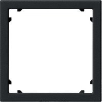 Gira Adapterrahmen mit quadratischem Ausschnitt für Geräte mit Abdeckung, Schwarz, 45 x 45 mm - Bild 1