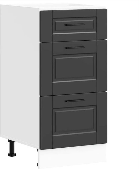 Küchenunterschrank SAMU von DELUKE in Schwarz mit Schublade, B/T/H: 40 x 46 x 81,5 cm - Bild 1
