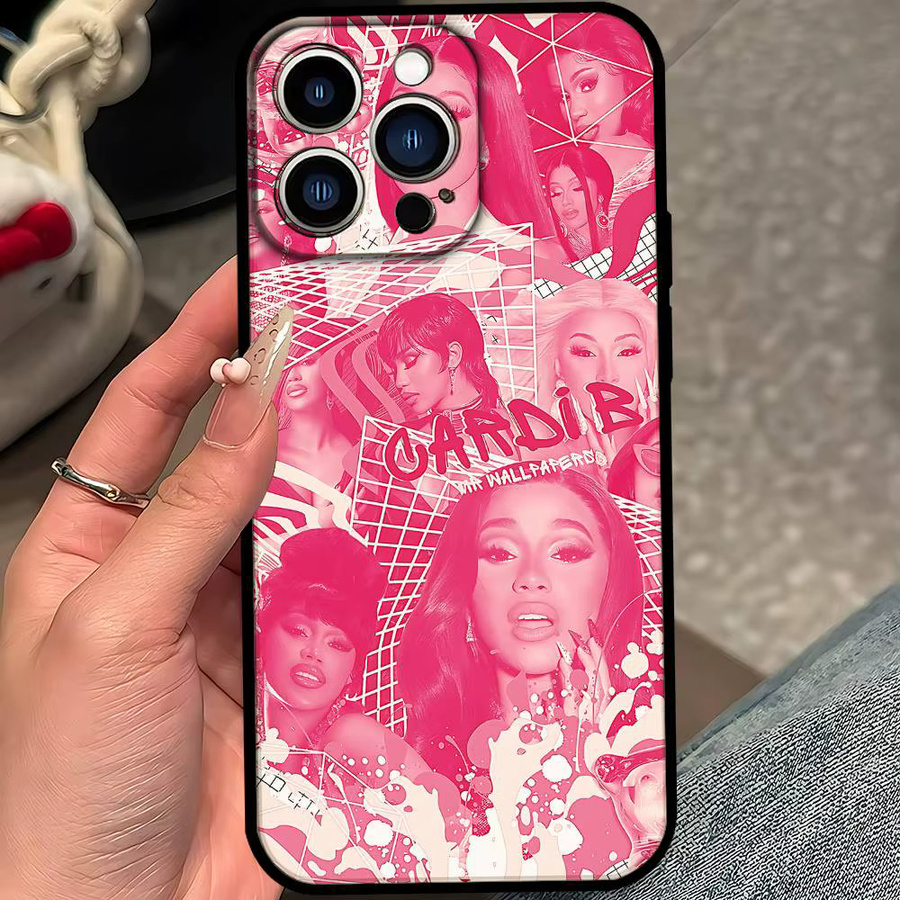 Mesuca C-Cardi B Handyhülle für iPhone 11 bis 17 Pro Max Mini Soft Cover in Schwarz - Bild 5